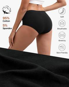 กางเกงในผู้หญิงไซส์ใหญ่เอวสูง ผ้าลูกไม้ เนื้อผ้าคอตตอนผสม นุ่มสบาย ยืดหยุ่นได้ดี เก็บกระชับ ครอบคลุมเต็มตัว ขายส่ง - Product Image 2