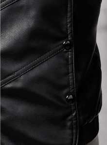 Wholesale Men's Genuine <b>Leather</b> Windproof Front Custom Biker Motorcycle <b>Jacket</b> <b>Retro</b> Fashion Outerwear Manufacturer O.E.M. - Product Image 4