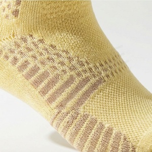 <b>Men's</b> Crew <b>Socks</b> Solid <b>Yellow</b> Knitted Breathable Cotton Polyester Spandex Summer Sports Regular Style - Product Image 5