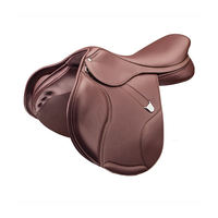 Silla de Montar Inglesa de Lujo Hecha a Mano, Cuero Premium, Ligera, Duradera, Cómoda, Ideal para Salto y Doma Ecuestre