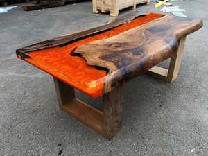 Factory Direct Custom Wood Resin <b>Epoxy</b> <b>Table</b> Handmade Live Edge River Dining <b>Table</b> Luxury Solid Wood Furniture for Home - Product Image 4