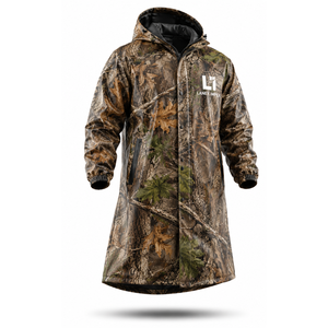 Custom Thin Waterproof Camo <b>Rain</b> Poncho Hood Windproof Long Outdoor Hunting Fishing Camping Hiking OEM - Product Image 1