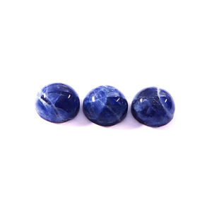 Sodalita Natural Grado AAA, Corte Brillante, Parte Posterior Plana, Calibrada, Azul, Piedra Preciosa Suelta, Certificada por Terceros, Todos los Tamaños, Cambio de Color - Product Image 3