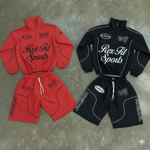 Nouvelle Arrivée 2026 Ensemble Court Coupe-Vent Sportif Homme Imprimé Réfléchissant Service de Sublimation Personnalisé du Matériau par le Fabricant - Product Image 2