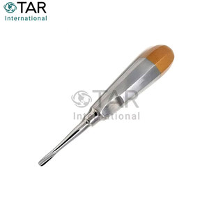เครื่องมือถอนฟันแบบตรง ขนาด 5 มม. ด้ามจับสีทอง ทำจากสแตนเลส สำหรับการถอนฟัน ใช้ในทางทันตกรรม - Product Image 2