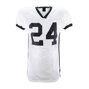 High Quality Custom Printed Sublimated American Football Jersey Short Sleeve 100% Polyester Breathable UV Protection Quick Dry - Product Image 5