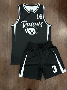 Ensemble de maillots de basketball sublimés 2026 – Noir et bleu – Taille 37 – Unisexe – Anti-humidité – Coupe athlétique – Pour adolescents – Toutes saisons - Product Image 5