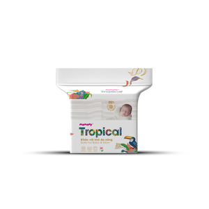 ผ้าขนหนูเช็ดหน้าบีบอัดลายนูนทรงกลมสีขาวสำหรับใช้ในบ้านวัสดุจากเวียดนาม - Product Image 2