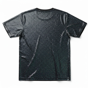 Nueva Llegada: Camiseta de Lujo con Pedrería y Patrón de Cristal 3D, Ajuste Oversize, Estilo Hip Hop Urbano para Hombre, Camisetas Bling al por Mayor - Product Image 2
