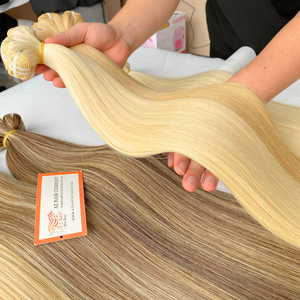 Wholesale Soft Silky Straight Remy Unprocessed Virgin Vietnamese Weft Human <b>Hair</b> Extensions New Vendor's Hot Product - Product Image 5