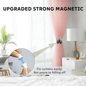 Fermacurtain Magnetici Eleganti e Robusti 2026 - Set da 2 con Corda a Fiocco - Accessori Eleganti per Bastoni e Binari per Tende - Product Image 5