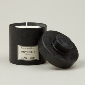 Bougie parfumée en cire de soja dans un pot en métal ambre noir et blanc, écologique, faite à la main, avec couvercle en bois, pour les fêtes et la fête des pères - Product Image 1
