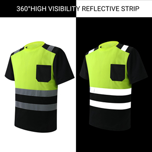 Camiseta de Alta Visibilidad en Oferta, Nuevo Diseño Personalizado, Transpirable, Cuello Redondo, Reflectante, para Construcción y Carreteras, Camisetas de Seguridad - Product Image 3