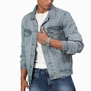 Veste de moto en denim personnalisée avec logo sur le devant, respirante, couleur et taille sur mesure, pour homme, décontractée, en coton, imperméable, coupe-vent, OEM - Product Image 5
