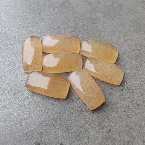 Cabochon de Calcite Naturelle, Coupe Rectangulaire Grande, Orange, Grade AAA, Calibré, Dos Plat, Pierre Précieuse Certifiée, Diverses Tailles - Product Image 6