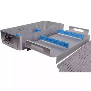Caja de Esterilización SURGINEXA de Aluminio de Alta Calidad para Bandejas Quirúrgicas 540*250*100 mm para Instrumentos de Laparoscopia - Product Image 1