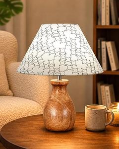 Modern Ceramic Table Lamp with Fabric Shade E26 Base Tabletop <b>Bedside</b> <b>Reading</b> <b>Light</b> for Home Decor - Product Image 1