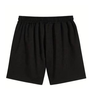 Hot Selling Article 100% Cotton Men's Short <b>Elastic</b> Waist Custom Puff Printed logo Streetwear Breathable Solid Color Canvas - Product Image 6