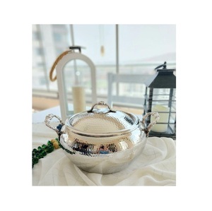 Double Handles Stainless Steel <b>Kitchen</b> Cookware Casserole with Unique Lid - Product Image 3