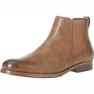 Chaussures habillées pour hommes en cuir véritable marron à motif écossais, bout pointu, fermeture à lacets, style britannique, finition patinée haut de gamme - Product Image 3