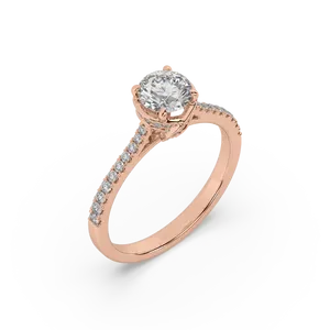 Luxury Designer Round Brilliant Cut Diamond Ring for Engagement Wedding Casual and Formal Wear Available at Factory Price - Product Image 3
