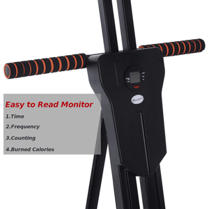 Macchina Verticale per Arrampicata Regolabile, Attrezzatura Fitness Cardio Pieghevole, Materiale PC, Controllo Meccanico - Product Image 4
