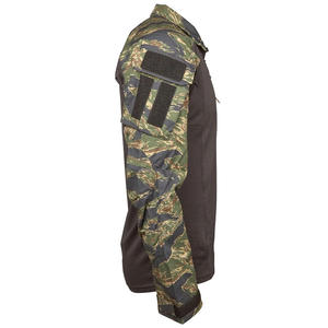 Vêtements de pêche unisexes à manches longues en polyester respirant, anti-UV, anti-humidité, camouflage, avec logo personnalisé, tactiques et ventilés. - Product Image 4