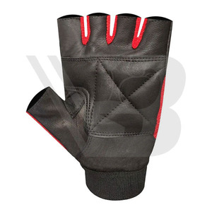 High Men's Lightweight Breathable Half-<b>Finger</b> Fitness Gloves Non-Slip Custom Logo Available Leather Workout Racing Bicycle - Product Image 3