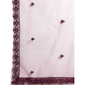 Superbe filet de mariage brodé de vin Lehenga Choli avec Dupatta - Product Image 1