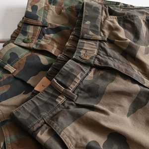 Men's <b>Camouflage</b> <b>Cargo</b> Pants High Waist Multiple Pockets Workwear Style Breathable Wrinkle-Resistant 100% Cotton Canvas Autumn - Product Image 5