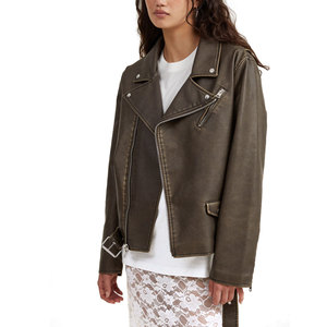 Veste en cuir pour femme en peau de mouton véritable de qualité supérieure, respirante, imperméable, nouvelle, élégante, décontractée, couleur unie, pour usage extérieur - Product Image 4