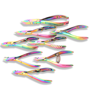 Cortauñas de Acero Inoxidable Color Arcoíris, Cortauñas de Manicura y Pedicura, Cortauñas de Lujo para Eliminar Piel Muerta y Cutículas, Logotipo Personalizado - Product Image 6