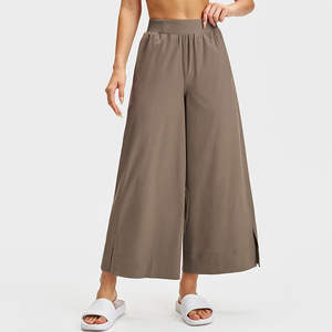 Nouveau pantalon large tendance pour femme, taille haute, respirant, pour le travail, OEM ODM - Product Image 1