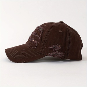 Distressed Cotton Baseball <b>Cap</b> Adjustable Casual Sports Hat Custom Embroidery <b>Vintage</b> Baseball <b>Cap</b> Distressed Cotton <b>Cap</b> - Product Image 4