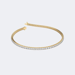 กำไลข้อมือเพชร 2.00 กะรัต น้ำหนักรวม D-E-F สี VVS-VS ทรงกลมเจียระไนแบบบริลเลียนท์ ทอง 14K รับรองคุณภาพ หรูหรา ยั่งยืน เหมาะเป็นของขวัญ - Product Image 4