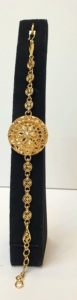 Conjunto de Collar, Pendientes y Anillo Chapados en Oro de 24K para Mujer, Diseño Clásico con Borlas Árabes, Joyería para Compromiso y Boda - Product Image 2