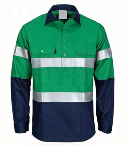 Reflective Working Shirt Working Shirt Staff Dress Shirt Workwear Factory Customize High Visibility Reflective Safety Clothing - Product Image 3