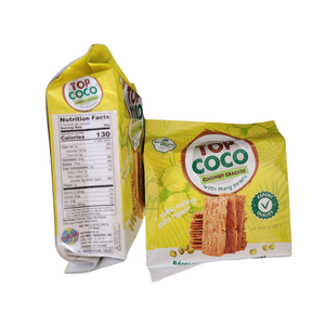 Venta al por mayor TOPCOCO Galleta de Coco con Frijol Mungo 150g, Snack Crujiente de Coco y Frijol Mungo, Precio Competitivo, Exportación - Product Image 4