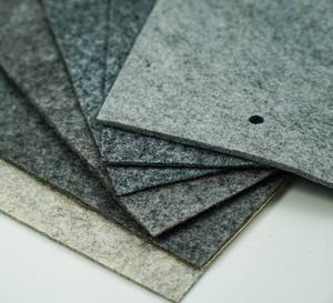 Soundproofing Needle-Punched Gray Felt Eco-Friendly Breathable 100% Polyester Anti-Static Waterproof for Acoustic Panels Stiff - Product Image 4