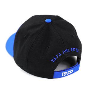 Casquette de baseball ajustable noire Zeta Phi Beta (ZPB) pour femme, style HBCU, vêtement grec pour sororité - Product Image 2