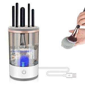 Macchina Pulitrice Automatica 3 in 1 per Pennelli da Trucco Alimentata Tramite USB con Funzione Asciugatura, Conservazione e Miscelazione per Tutti i Tipi - Product Image 1
