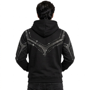 Sweat-shirt personnalisé avec des pierres brillantes, tissu doux et respirant, coupe confortable et construction durable. - Product Image 2