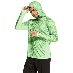 Sudaderas con capucha para pescar para hombre, ropa ligera y transpirable para exteriores, ropa cómoda de manga larga para pescar, para viajes de pesca - Product Image 1