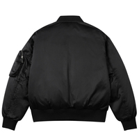 Vente directe d'usine, veste bomber pour homme, logo de marque personnalisé, OEM, style universitaire, veste bomber d'hiver de style streetwear avec fermeture éclair