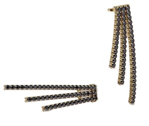 Black Moissanite Diamond <b>Stud</b> <b>Earring</b> Beautiful 925 <b>Sterling</b> <b>Silver</b> <b>Earring</b> & HIP HOP Diamond Jewelry - Product Image 2