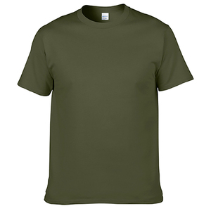 Men's <b>Red</b> Solid Color O-Neck Short Sleeve T-<b>Shirt</b> 100% Cotton Regular Fit Casual Jersey Knitted Top - Product Image 6