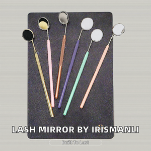 Miroir cosmétique en forme de cœur, multi-couleurs, avec éclairage, loupe intégrée, réutilisable, format poche - Product Image 6