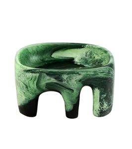 Bol et plat de service en résine écologique faits à la main, très vendus, compatibles lave-vaisselle, design moderne pour les fêtes, fabriqués en Inde - Product Image 1