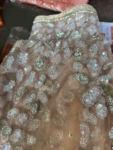 Exclusivo Wrapper George de Lujo con Cuentas Pesadas y Flecos Bordados, Dashiki de Poliéster Ecológico para Mujeres Nigerianas, Prenda Tradicional - Product Image 3