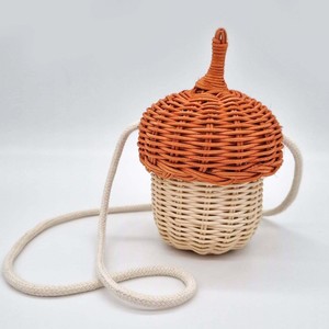 Bolso bandolera de ratán con forma de bellota, cesta tejida a mano para niños, cestas para bebés, precio competitivo - Product Image 6